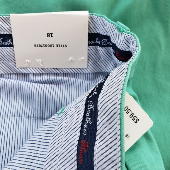 BROOKS BROTHERS Boys Preppy Green Pants Size 18 - Picture 2 of 6